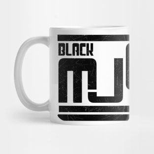 Black music // Logo type // Grunge black Mug